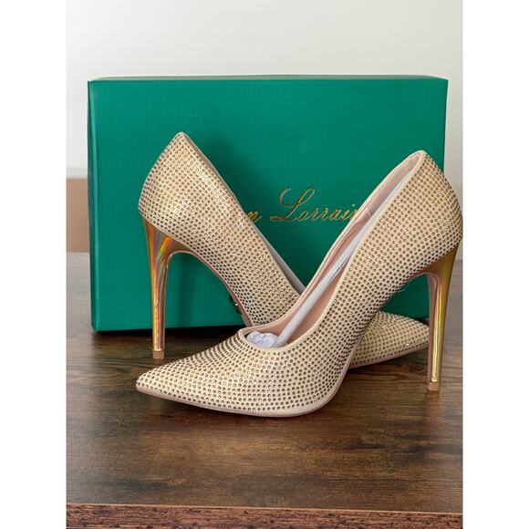 NIB - Lauren Lorraine Women's Heels- Bronze Size 8 - Picture 4 of 4